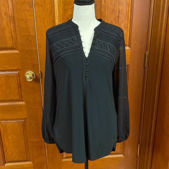 WHBM Black Top (with tags) - Picture 1 of 5